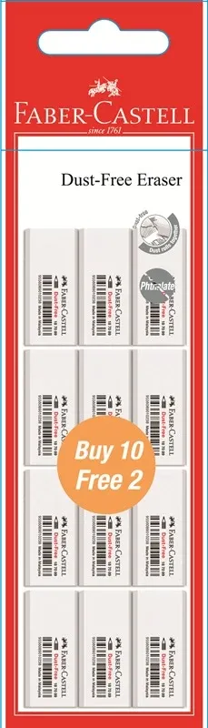 Faber-Castell Eraser Df Size 48 of 12 pieces