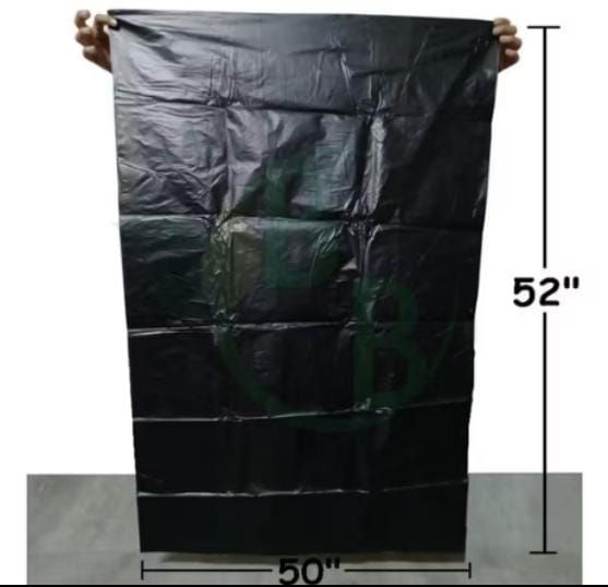 50" x 52" Black garbage bag (thickness 0.04mm) 240L- 10pcs