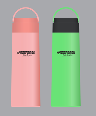 GLASS DRINKING BOTTLE - WITH LOGO