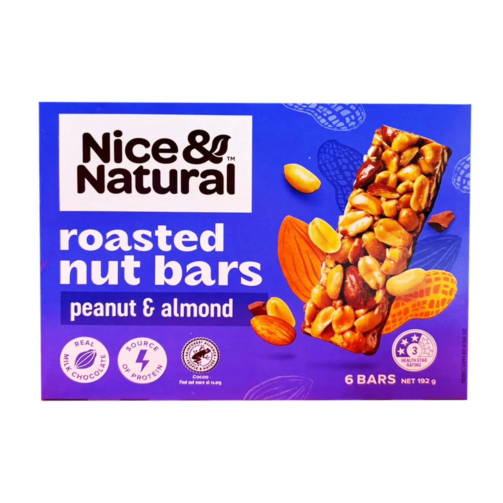N&N Roasted Nut Bar Peanut & Almond 192g X 8