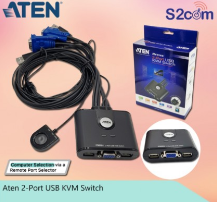 Aten 2-Port USB KVM Switch (CS22U)