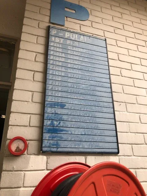 Sticker Directory 50inchX26 inch Blok P&R 1st Floor/R Ground Floor