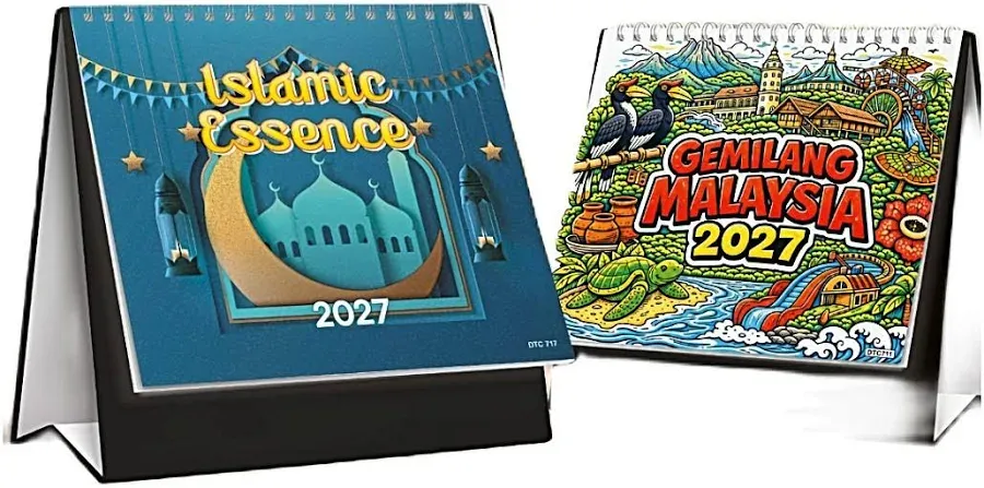 Kalendar Meja Custom 2027