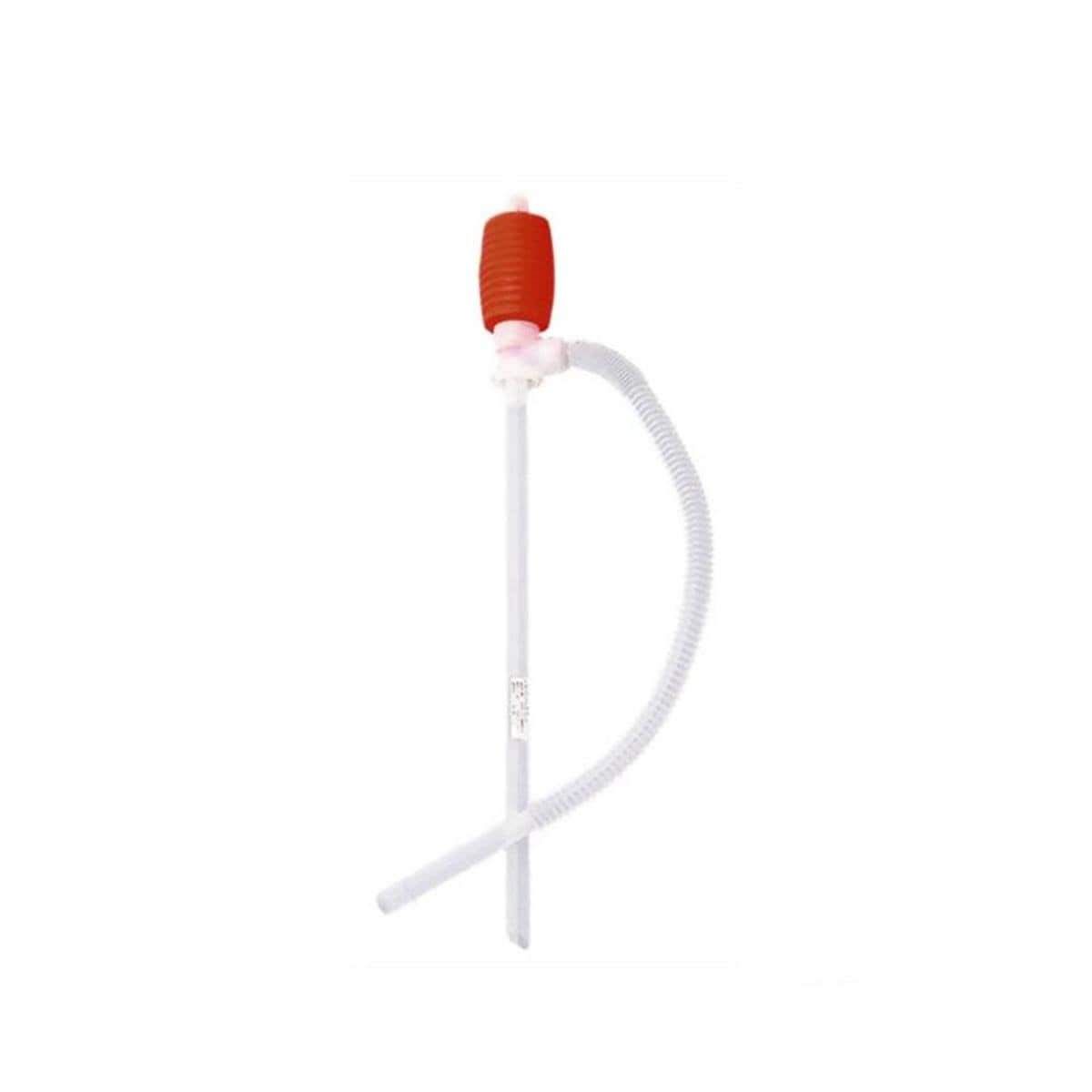 QS PLASTIC SIPHON TYPE LIQUID TRANSFER PUMP RED 44 gallon