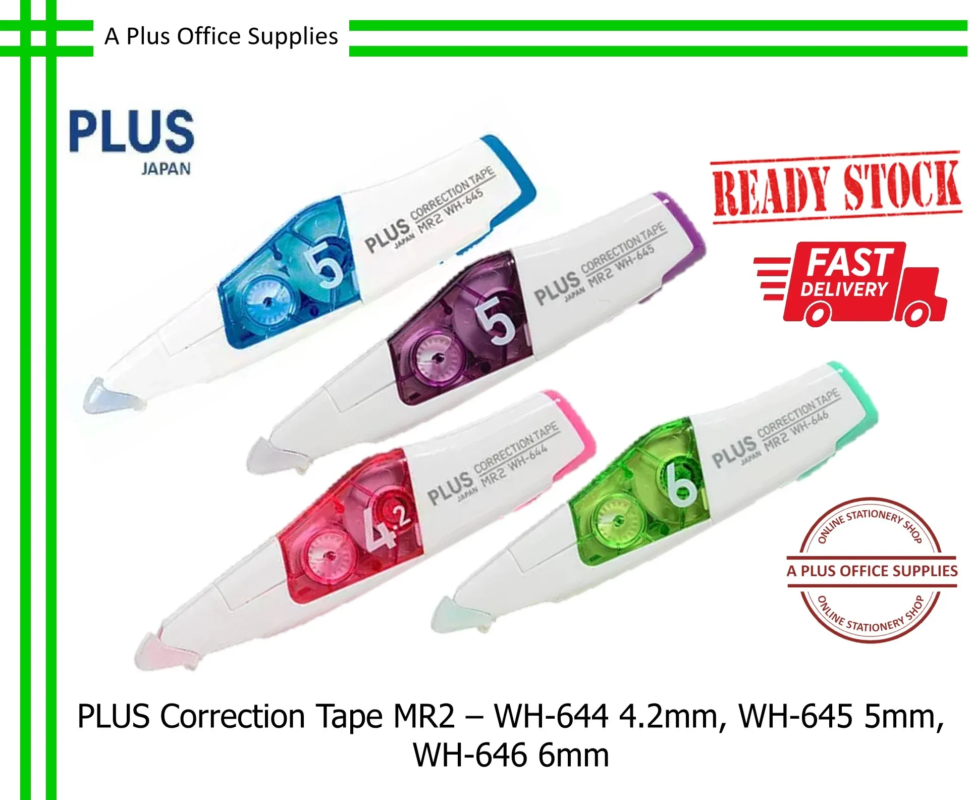 PLUS CORRECTION TAPE (WH-605)* FAST DELIVERY AND LOCAL SUPPLIER
