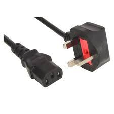Power Cord 1.5m 3 pin plug C13/C5