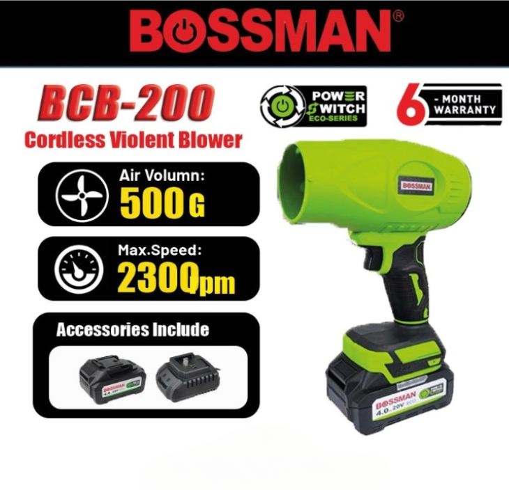 BOSSMAN BCB200 BRUSHLESS CORDLESS VIOLENT BLOWER