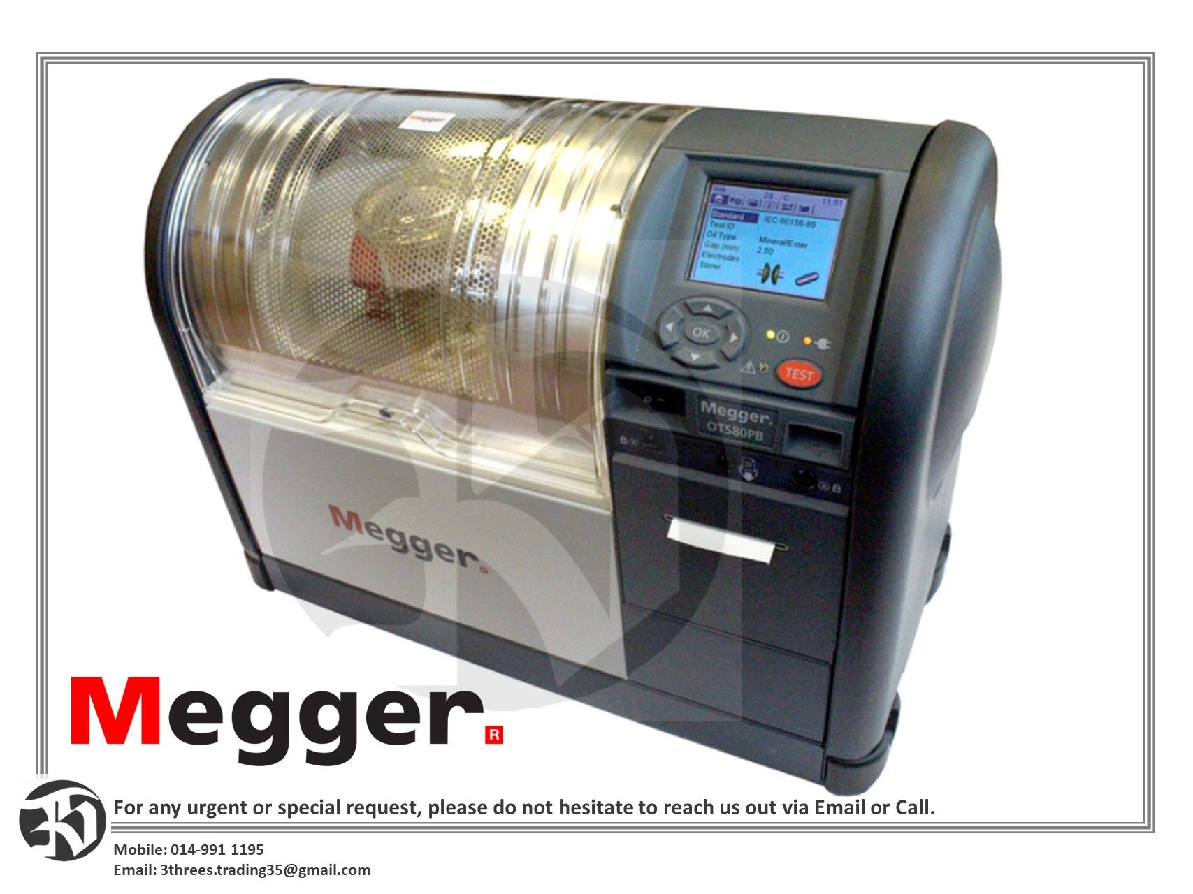 MEGGER-Oil Insulation Tester-OTS80PB