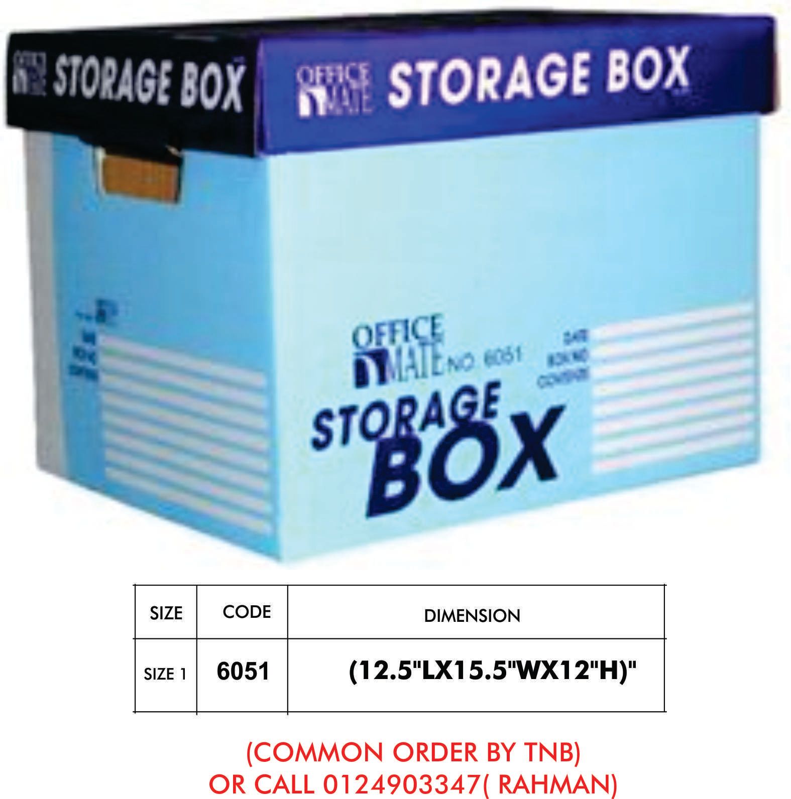 OFFICE MATE OCHA STORAGE BOX FOR DOCUMENT OR FILE ( OFFICE MATE)