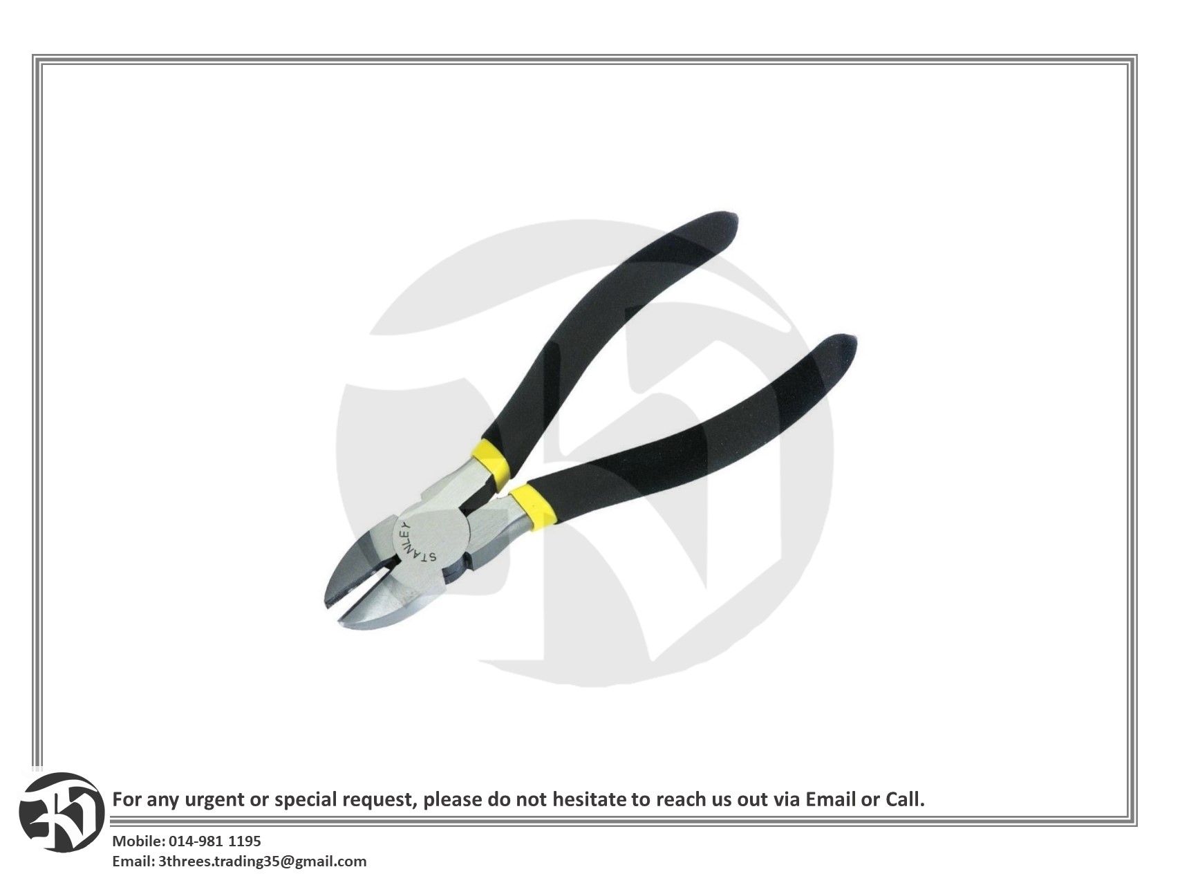 Stanley 84-124 Miniature Diagonal Cutting Pliers (4")