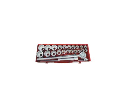 Temo 25Pc 3/4" Dr. Heavy Duty Socket Set - Metric & Inch