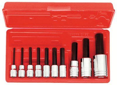 PROTO *PROTO® 3/8" & 1/2" DRIVE 10 PIECE METRIC HEX BIT SET (J4900MA)