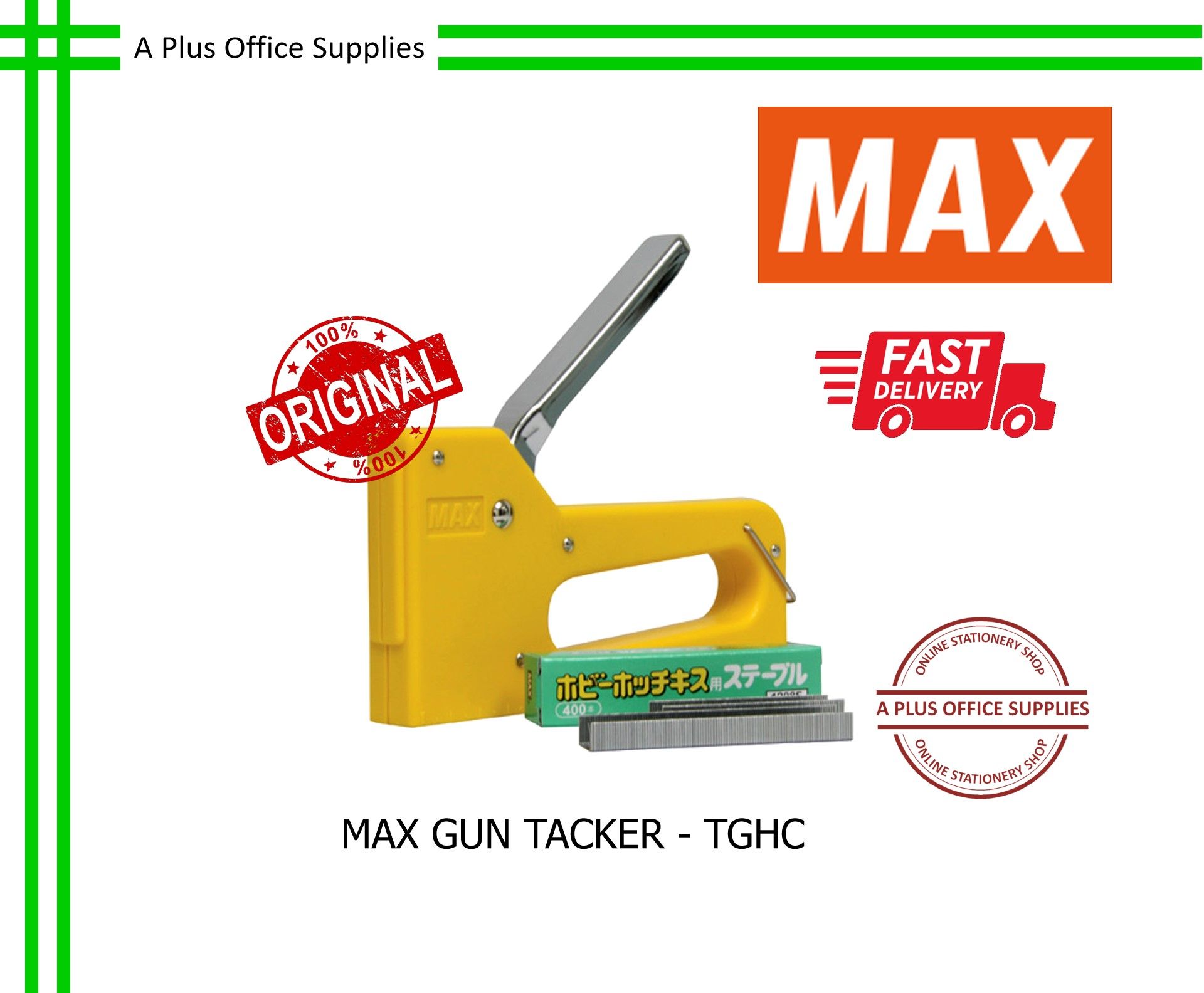 MAX Gun Tacker - TGHC / Stapler Tembak