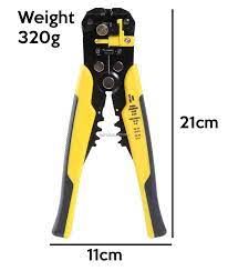 QS 5 in 1 AUTOMATIC WIRE STRIPPER & CRIMPER Self Adjustable Crimper Pliers Cable Cutter Cable Clamp RANDOM COLOUR