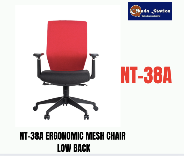 Executive Ergonomic LOW BACK MESH CHAIR / MODEL : NT-38A / PP BASE LEG / Executive / Office Chair