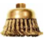 Temo 桅100 x 30mm Safety Cup Brush - Twist Knot Wire - Ph-Br