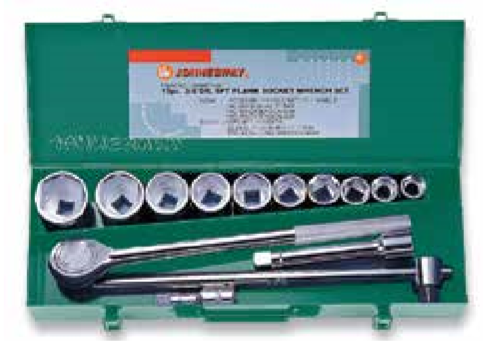 JONNESWAY 15PCS 3/4" DR. 6PT FLANK SOCKET WRENCH SET