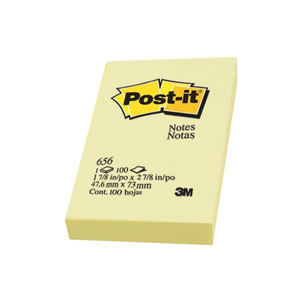 3M 656 POST IT PAD 1.81" X 3" (100 PCS)