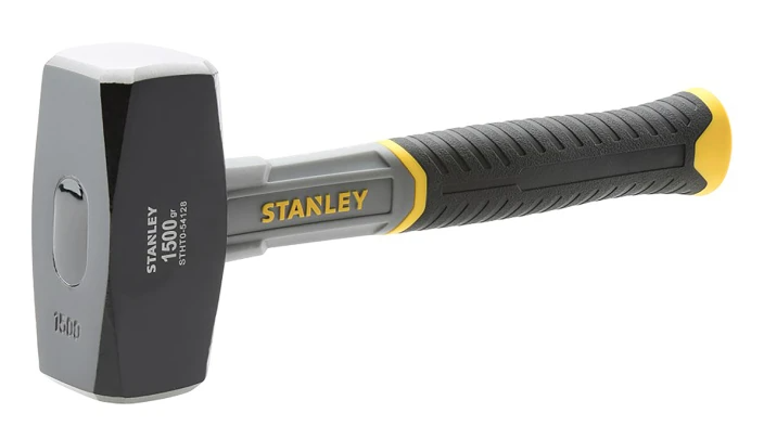 Stanley Carbon Steel Head Lump Hammer with Fibreglass Handle, 1.5 kg