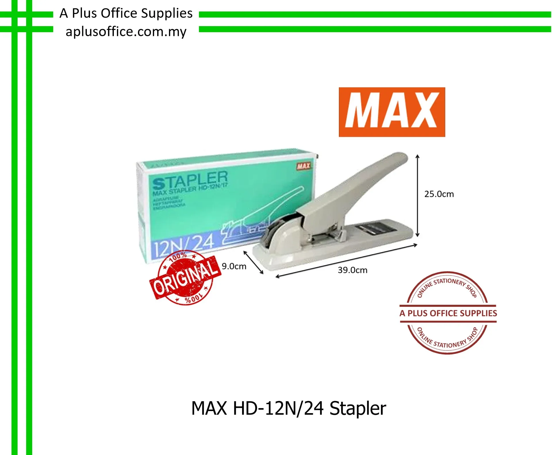 MAX HD-12N/24 Stapler / Pengokot