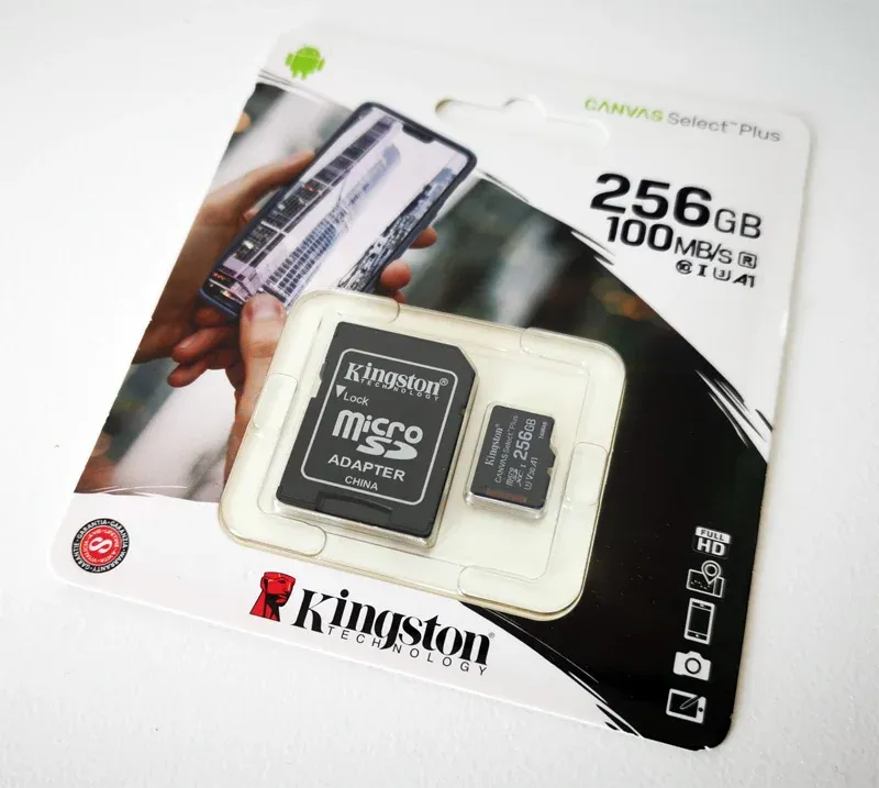 Kingston Micro SDHC Canvas Select Plus Memory Card 100MB/s A1 CL10 100R With Adapter 256GB