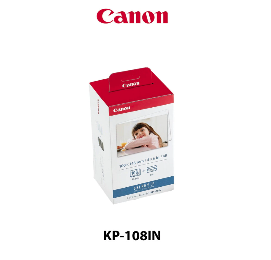 CANON SELPHY COLOR INK / PAPER SET KP-108IN