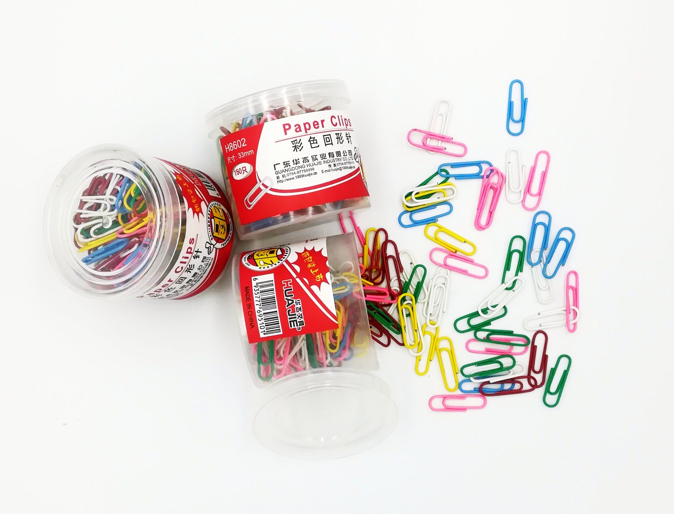 HUAJIE PAPER CLIPS H8602 150PCS/BOX