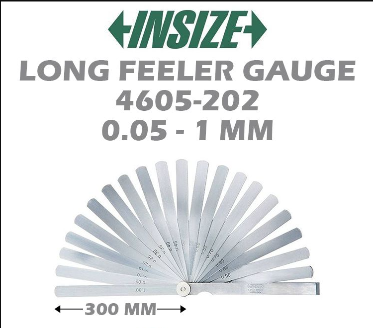 INSIZE LONG FEELER GAUGE 4605-202