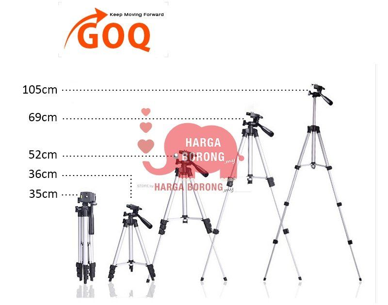 QS Heavy Duty Tripod Camera Medium High Quality Stand