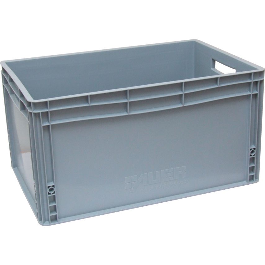 *Matlock Euro Container Storage Bin, Plastic, Grey