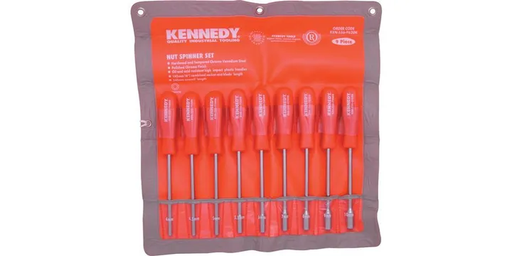 9-PCE METRIC NUT SPINNERSET
