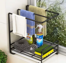 Kitchen towel rack