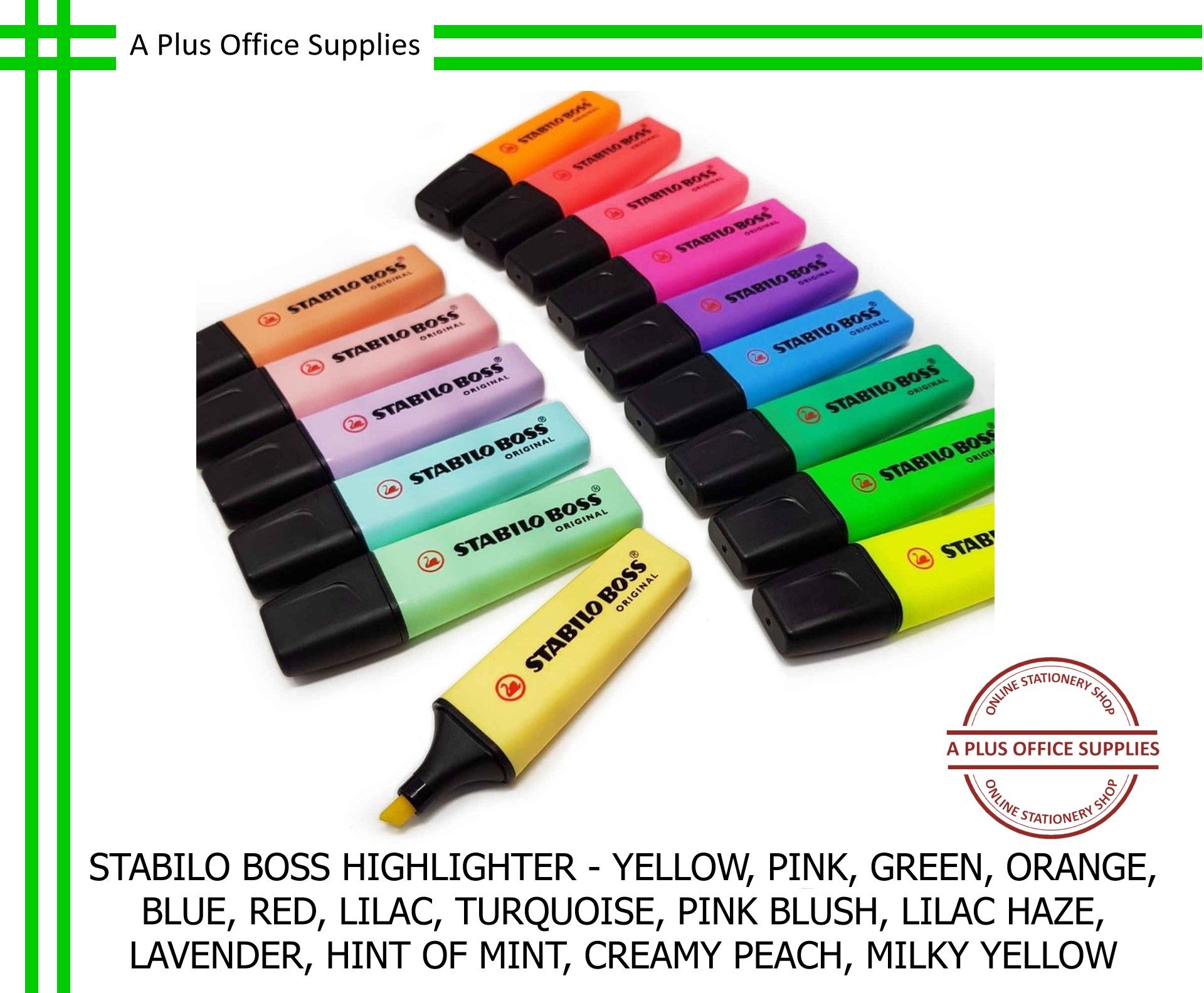 STABILO Boss Highlighter - Original, Pastel Original
