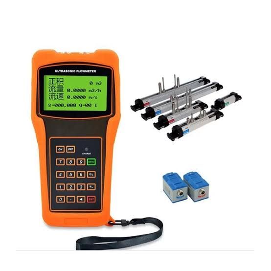 Complete set Handheld Ultrasonic Flow Meter