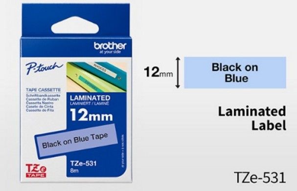 [Brother] Genuine TZe-Series 12mm Labelling Tapes