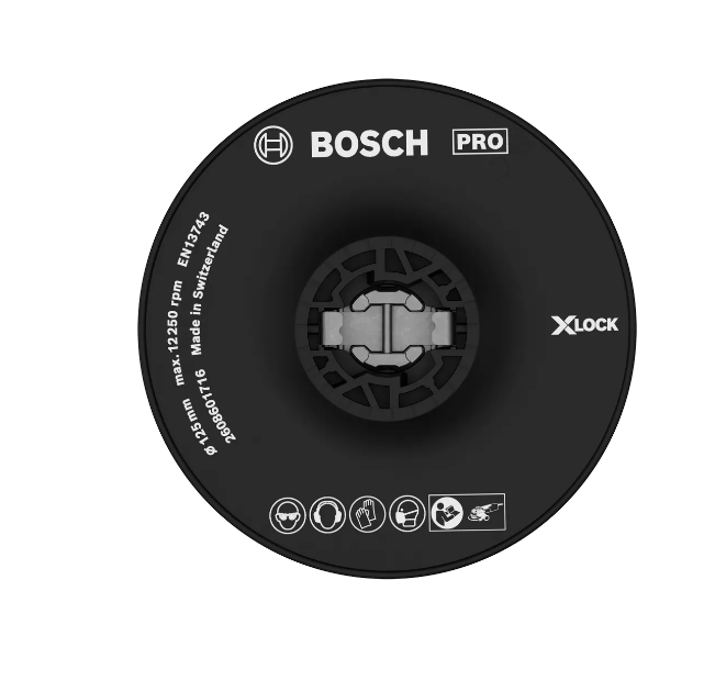 BOSCH X-LOCK BACKING PAD HARD 125MM (2608601716)