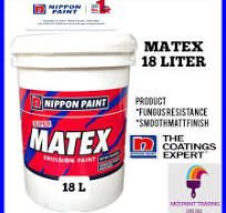 18L Nippon Paint Super Matex Emulsion Interior Wall & Ceiling Paint