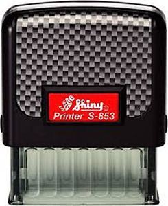 Shiny Self-Inking Stamp Printer S-853 18mm x 47mm