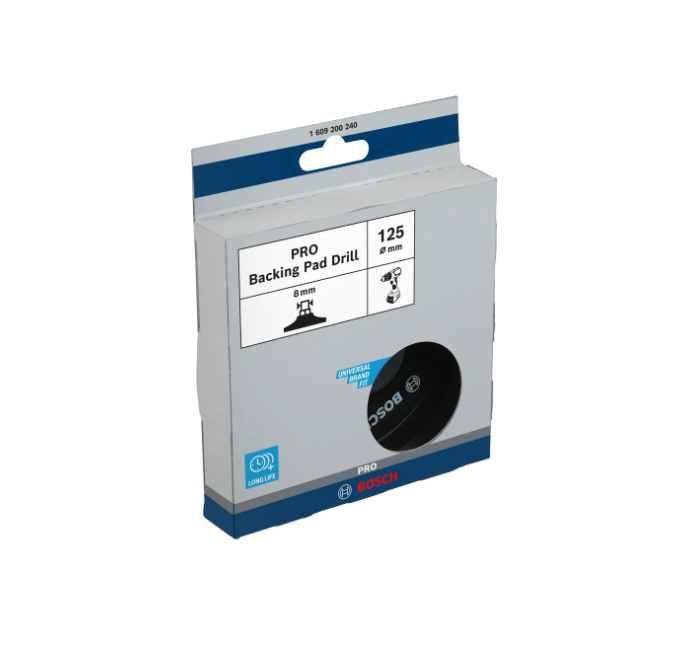 BOSCH PRO BACKING PAD (125 X 8 MM) (1609200240)