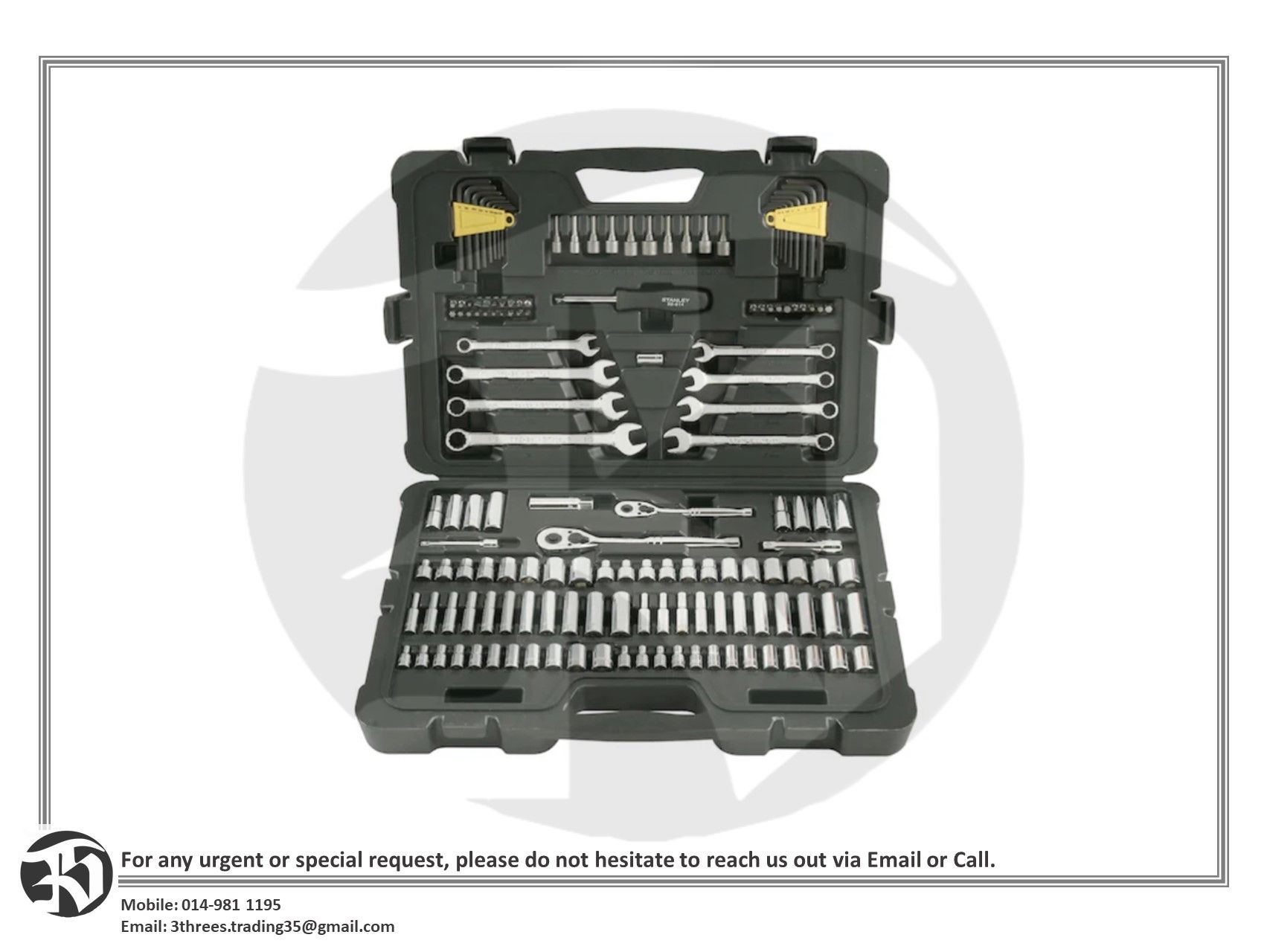Stanley STMT71653 145-Piece 1/4 in & 3/8 in Drive Mechanic's Tool Set