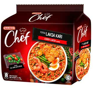 MAMEE CHEF CURRY LAKSA 4X89G