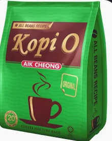 AIK CHEONG  KOPI O  BAG  200G (10G X 20 SACHETS)