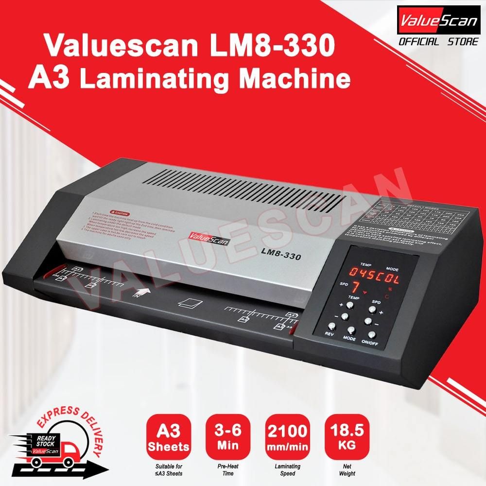 Valuescan LM8-330 A3 Laminate / Laminator / Laminating Machine with 8 rollers