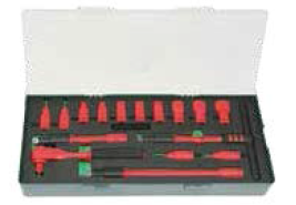 JONNESWAY 16PCS 3/8" DR. 1000V INSULATED SOCKET SET