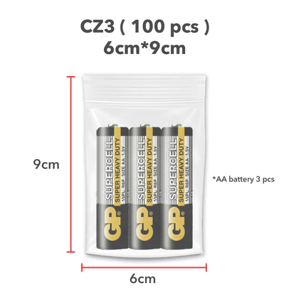 *Zip Lock Plastic Bag size 6"x9" 100PCS Thick (0.08mm&0.12mm)