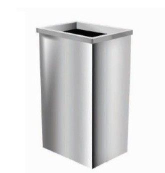 VIP STAINLESS STEEL SQUARE BIN C/W OPEN TOP (SS102OT‐2IN1)