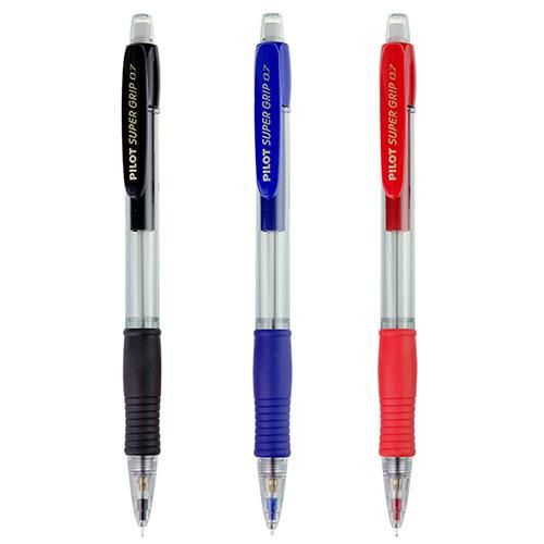 PILOT H187 SUPER GRIP MECHANICAL PENCIL 0.7MM + LEAD PR PC