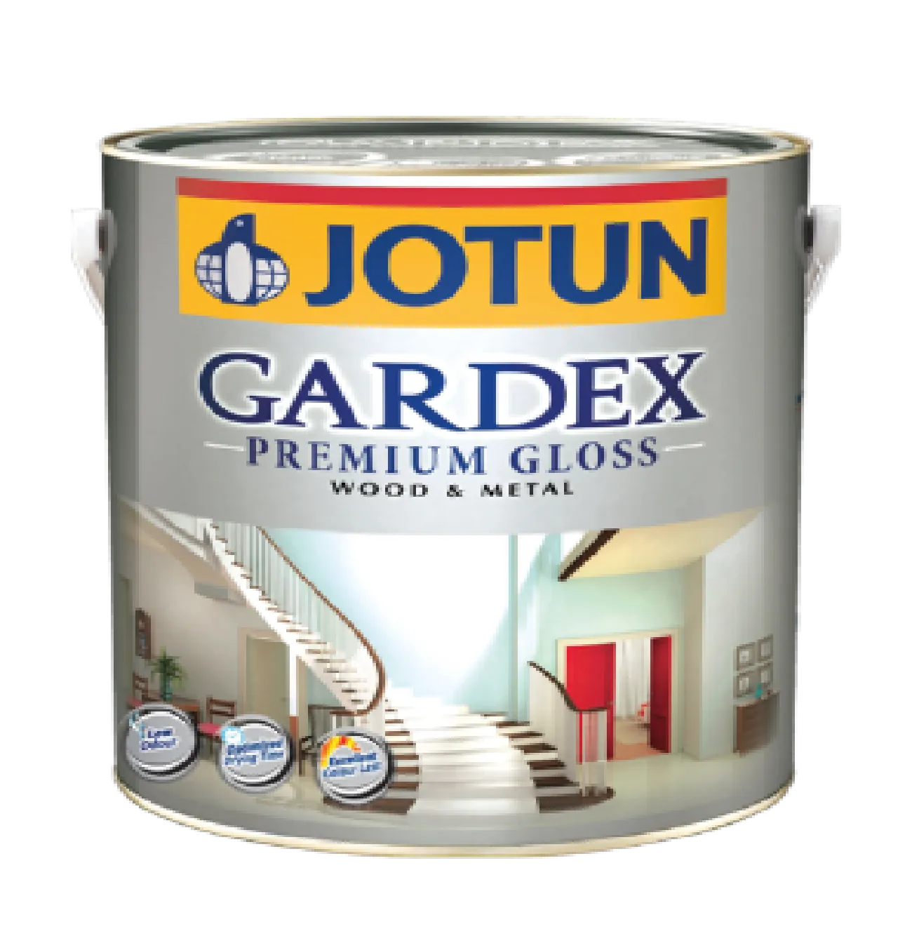 Jotun Gardex Premium Semi Gloss Paint Wood And Metal Cat Besi Kayu Pintu Door Oil Base White Colour Putih Tak Kilat (5L)