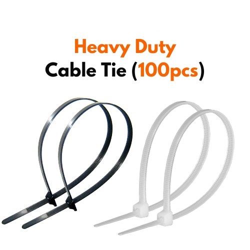 100pcs Heavy Duty Cable Tie (4"/ 6"/ 8"/ 10" / 12")