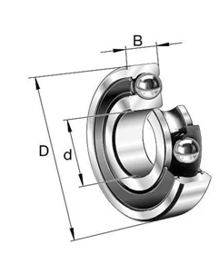 FAG 6307-2RSR-C3 Deep Groove Ball Bearing